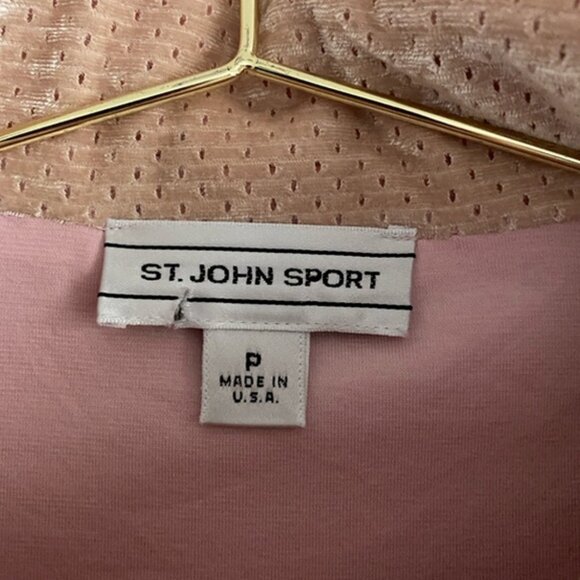 St. John Sport Velour Two-Piece Set in Conch Shell - Picture 13 of 16